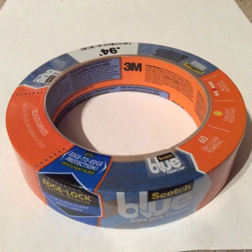 *scotch safe-release with edge-lock blue painters 1&#039;&#039; masking tape new. for sale