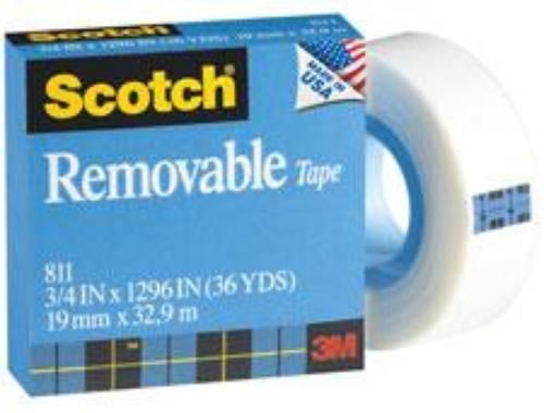 3M TAPE REMOVEABLE 3/4&#039;&#039;X36YD 2 Pack