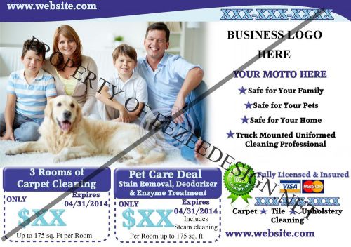 Craigslist flyer - carpet cleaning flyer (pets) for sale