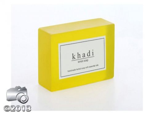 KHADI NATURAL  PURE LEMON SOAP LEMON IS MILD, REFRESHING &amp; CLEANSING 250GM