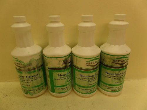 Lot of 4 - NeuClean Lemon by VersaPro Concentrated Surface Cleaner 5040-01039