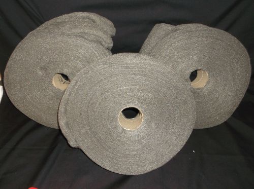 LOT OF 3 HOMAX PROUCTS 3/0 5# STEEL WOOL 105041 5 POUND REEL EXTRA FINE ROLL