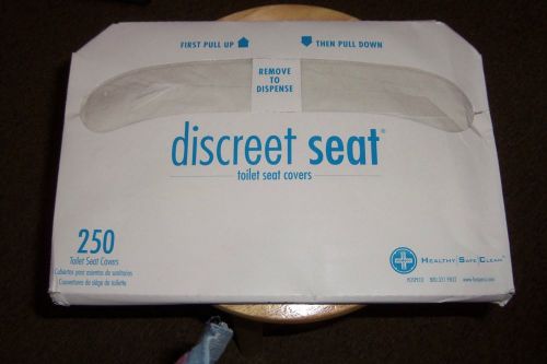 Discreet Seat  Paper Toilet Covers 250/Pk. * NEW * 1 Qty.