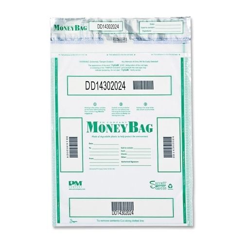 Pm company 58053 tamper-evident deposit bags 20inx20in 50/pk clear for sale