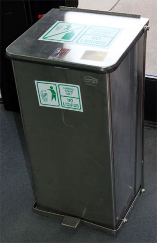 United receptacle st24ss self-extinguishing garbage can st24 for sale