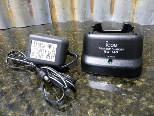iCOM BC-146 Desktop Charger Includes Power Supply &amp; Fast Free Shipping Included