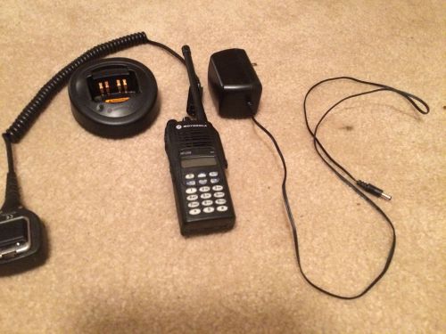 Motorola ht1250 vhf with accessories.  dtmf, li-ion battery, aa25kdh9aa6anfd for sale