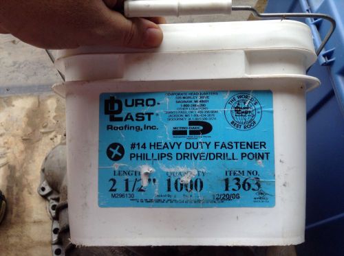 Duro Last #14 phillips drive/drill 2 1/2 in 1000 count nib fasteners