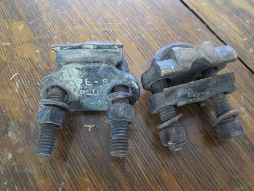 ( 2 ) Burndy Electric Cable Clamps  OEC 500S4  New