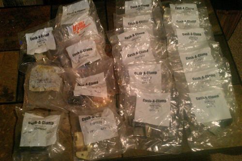 20 pc. lot of new cush-a-clamp 1/2&#034;, 1 1/8&#034;, 1 3/8&#034;, 2 1/8&#034; for sale