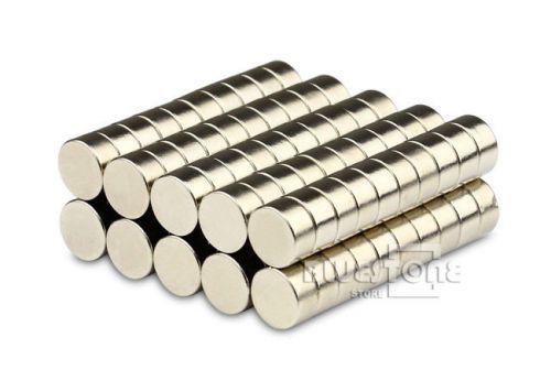 100pcs Super Strong Disc Round Cylinder Magnet 8 x 4 mm Rare Earth Neodymium N50