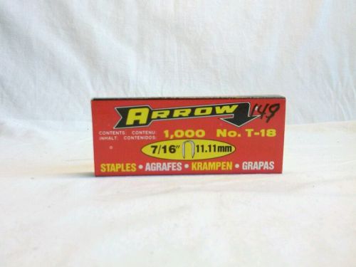 Arrow staples no. t-18 7/16&#034; 5,000 count (inv.#:3268174) for sale