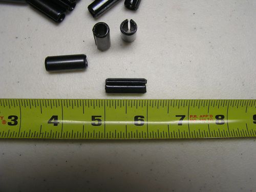 3/8 inch x 1 inch spring steel roll pin (.375&#034;x 1&#034; ) fastener 25 pcs  1201 for sale