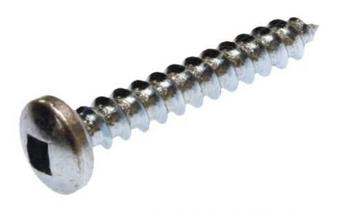 #6-18x2 Sheet Metal Screw Square Drive Pan Hd, Steel, Zink Plated, (100 count)