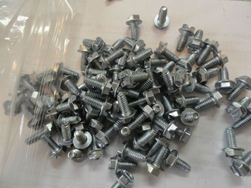 8-32 x 3/8&#034; zinc plated hex flange head screws for sale