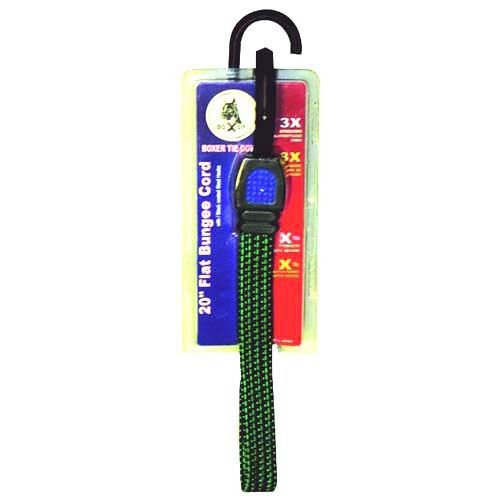 Boxer tools 66283 - 20&#034; flat elastic hd bungee cord w/2 steel covered hooks &gt;new for sale
