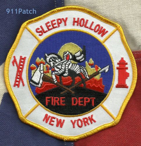 SLEEPY HOLLOW, NY - &#034;Headless Horseman&#034; FIREFIGHTER Patch FIRE DEPT.