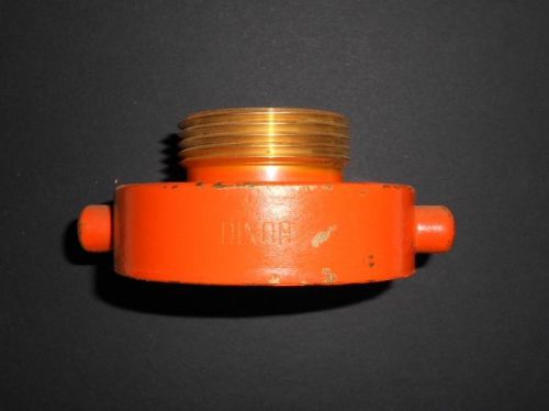 Brass 2 1/2&#034; to 1 1/2&#034; reducer / nst fire hydrant, hose / water truck adapter for sale