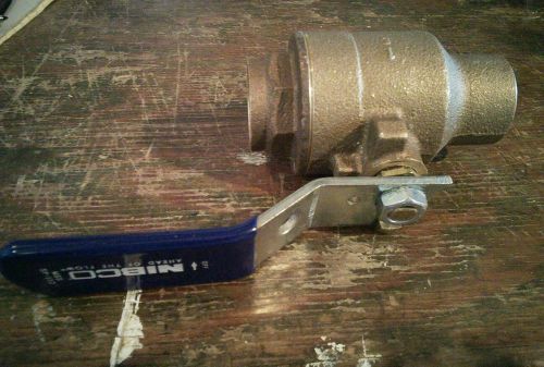 Nibco 1&#034; ball valve 150 swp 600 cwp mss sp-110 for sale