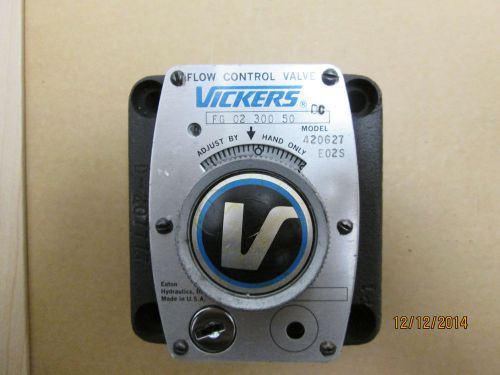 NEW OTHER, VICKERS FG 02 300 50 FLOW CONTROL VALVE LESS KEY.