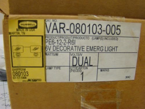 Hubbell, VAR-080103-005, Emergency Light