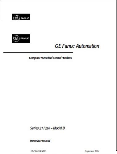 Ge fanuc series 21/210mb parameters manual gfz-62710/en03 for sale