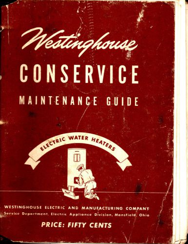 VINTAGE WESTINGHOUSE SERVICE MAINTENANCE GUIDES IN ONE BIG NOTEBOOK-1943-UP-RARE