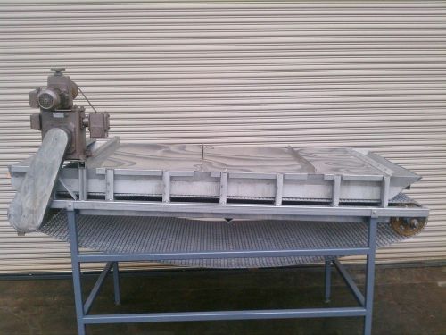48” x 10’ long stainless food grade incline conveyor with ss belt for sale