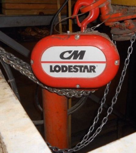 Cm lodestar 3 ton (rrt) electric chain hoist (11 fpm 15&#039; lift) for sale