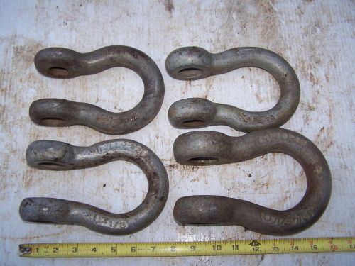 4 shackles 1 1/8&#034;, 9 1/2 ton for sale