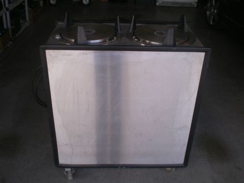 Apw wyott hml2-12 lowerator heated plate dispenser nice but only one side heats for sale