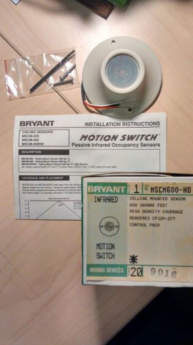 Bryant ceiling mounted infrared motion switch occupancy sensor MSCM-600hd