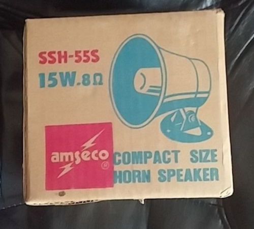 Amseco SSH-55s 15W 8? Compact Size Horn Speaker NOS