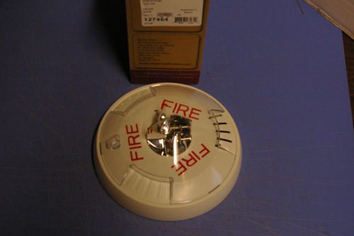 1 – wheelock hswc # 127464 white ceiling mount fire alarm signal horn strobe new for sale
