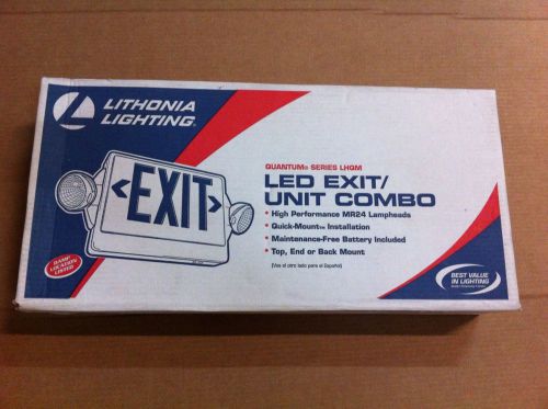 Lithonia Emergency Lighting LED Exit Unit Combo