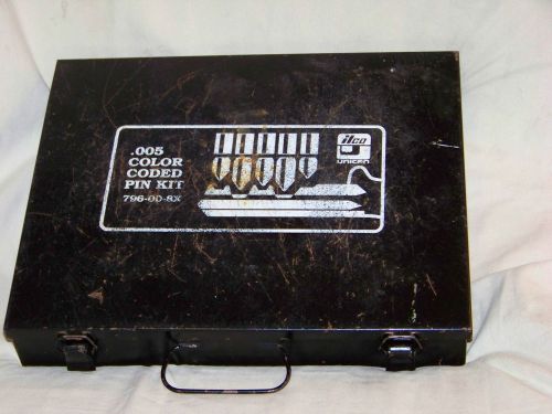 ilco unican .005 Color Coded Cylinder Pin Kit 796-00-8X...Keying Kit...used