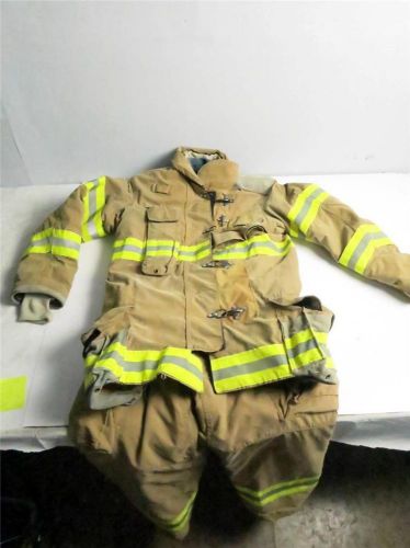 Lion Apparel Firefighter Turnout Coat &amp; Pants Fireman&#039;s Bunker Gear (dm 40)