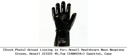 Ansell healthcare neox neoprene gloves, ansell 213321 45.7cm (18&#034;) gauntlet for sale