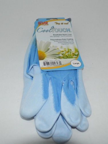 ATLAS NITRILE TOUCH GLOVES Sz Large Blue (4120)