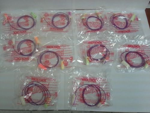 6654 - moldex brand new 5 pairs - sparkplugs earplugs corded nrr 33 for sale