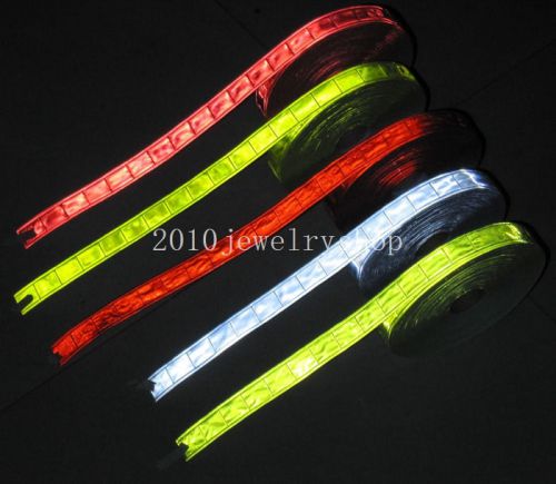 Gloss Pvc Reflective Tape Sew On Material Width 1&#034; (choose color and lenght)