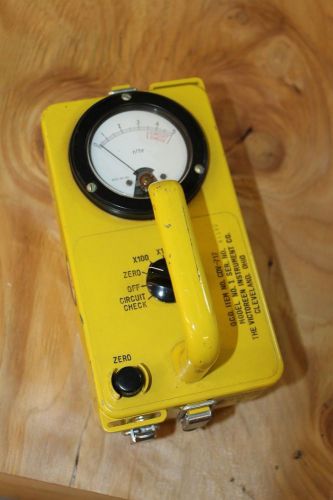 Victoreen cdv-717 civil defense geiger counter survey meter radiation detector for sale