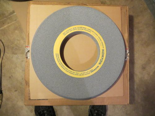 Lot (3) norton 53a60-m8v127 alundum centerless grinding wheels 20 x 1 3/4 x 8 for sale