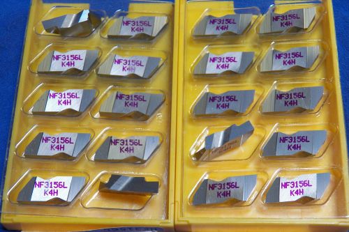 10 Kennametal Carbide Inserts  NF3156L  K4H grade  (4 LOTS AVAILABLE)