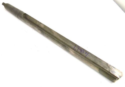Used taper shank carbide tipped coolant gun drill 1.240&#034;+/- (#4mt-shank) for sale