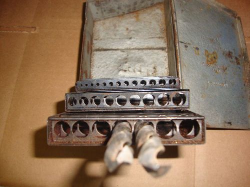 Morse Cutting Tools Drill Bit Vintage box New Bedford Mass. 2 Morse bits