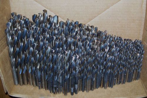 Large mixed lot of 375+ used metalworking drill bits,machinist,maintenance,25# for sale