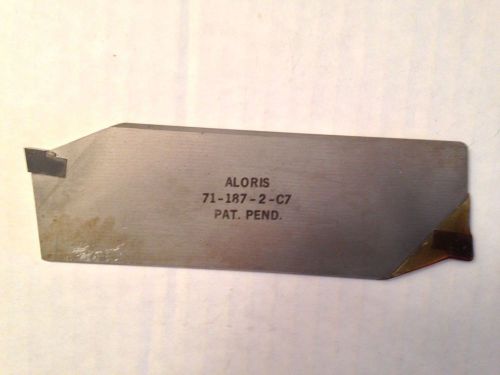 Aloris Tool # 71-187-2-C7 Self Locking  Blade, Insert included, Pat Pend,USA