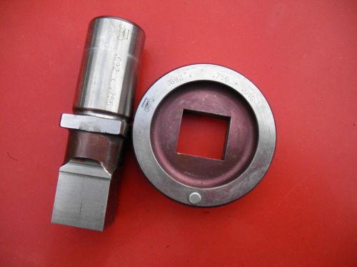 Roper whitney/diacro mate .692x.756&#034;punch die 1 set 15/16&#034; shaft die o.d 2.25&#034; for sale