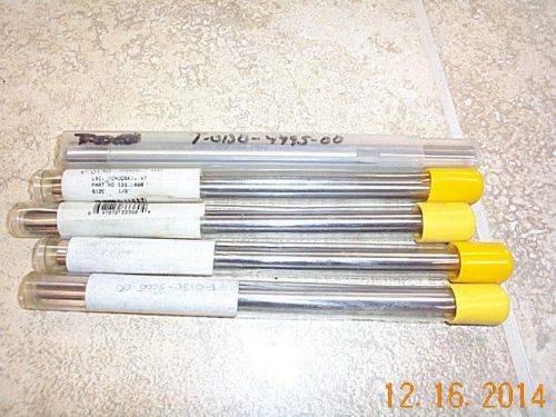 Machinist Lot Of  5 Reamers  4 of 1/2 &#034;  L &amp; I  .500 &#034; and 1 of .4995  &#034;